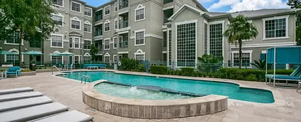 Pool Amenities on furnished apartments near TMC, MD Anderson and Methodist Hospital.