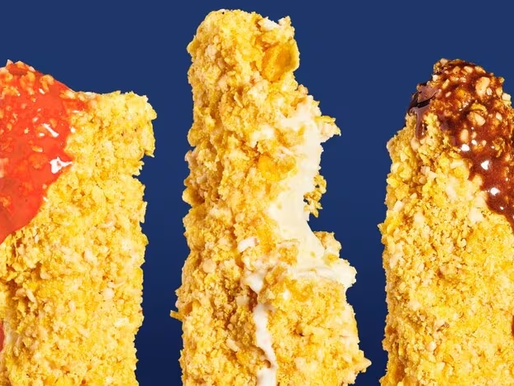 Confectionery: The Tender Crush: A Frozen Chicken Tender Treat for National Ice Cream Day
