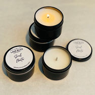 7oz travel tin candles by lake buzz candle company