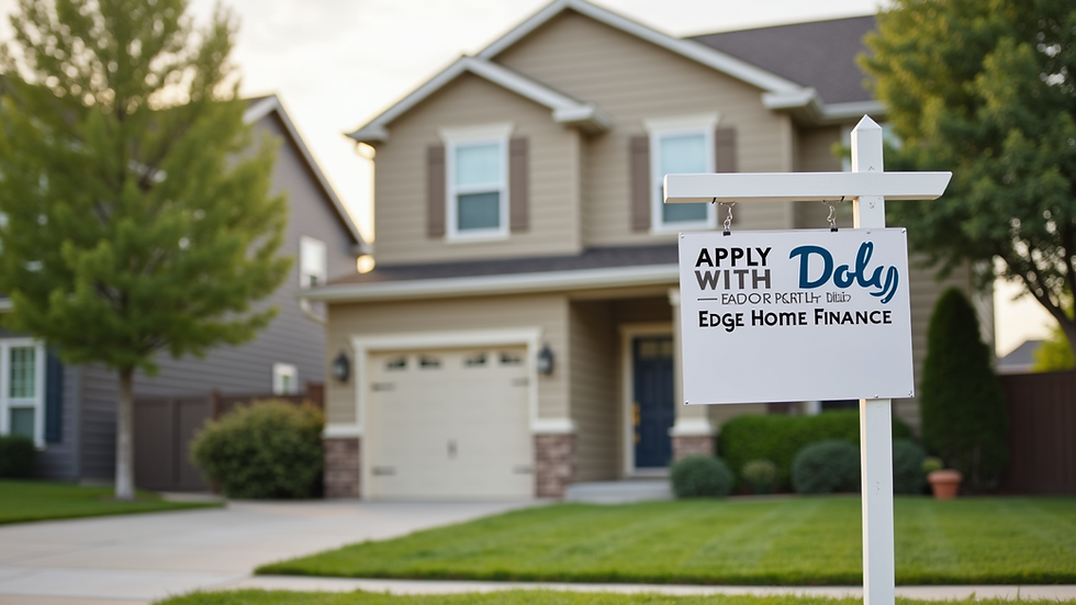 Eye-level view of a suburban home with a "For Sale" sign in front