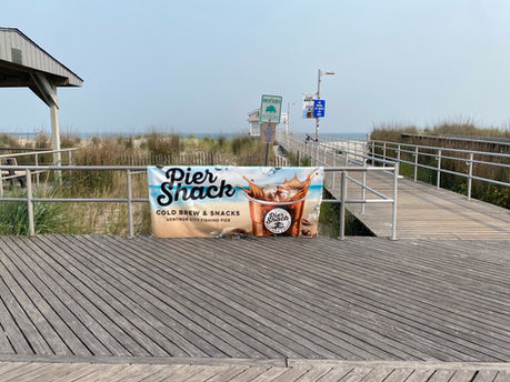 Vinyl banner on AC Boardwalk