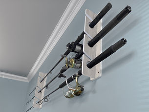 3-holder fishing rod rack