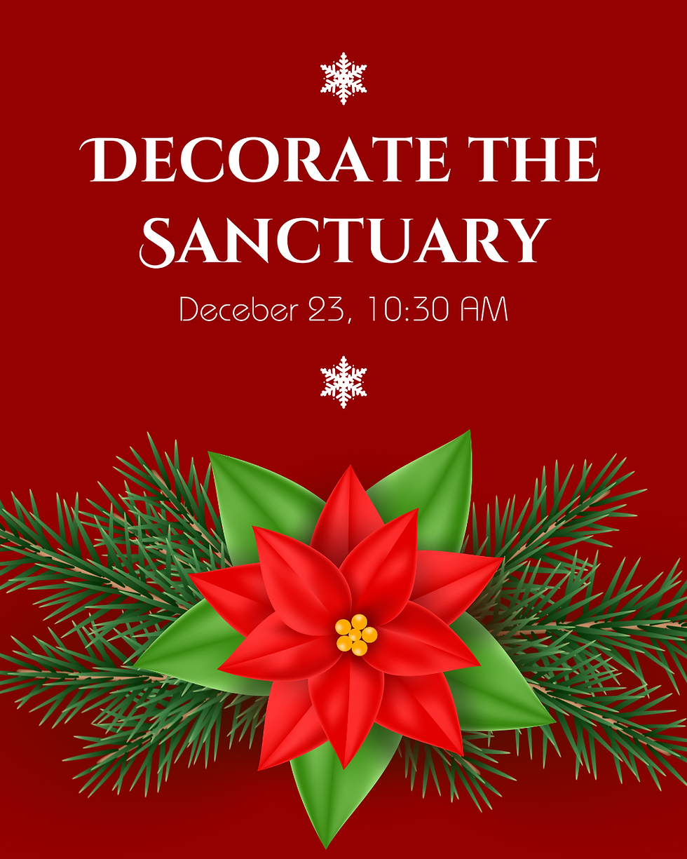 Decorate the Sanctuary
