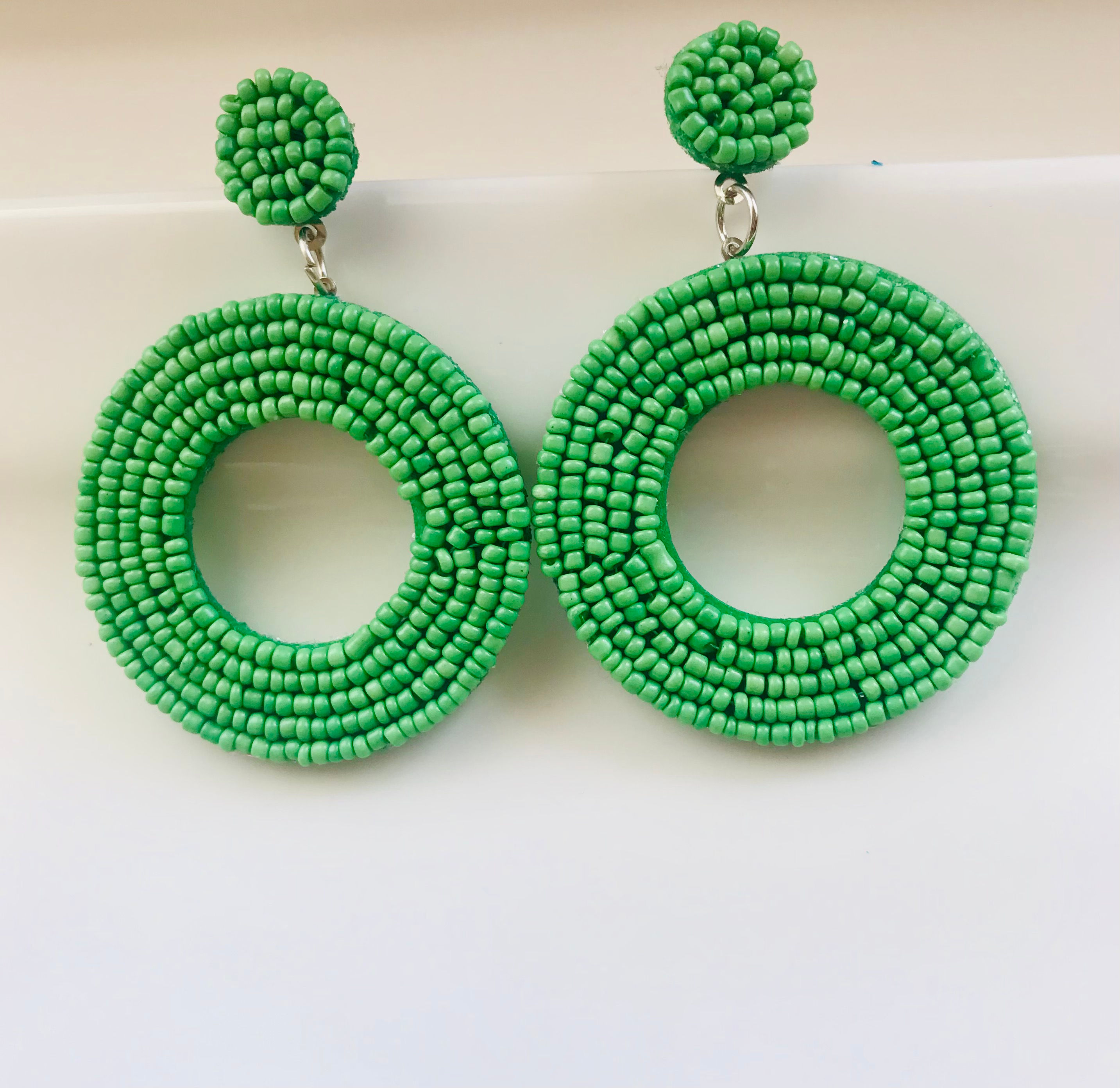 Beaded Drop Earrings