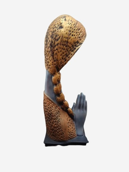Thumbnail: Welcome Lady (Golden) | High Quality Showpiece Figurine