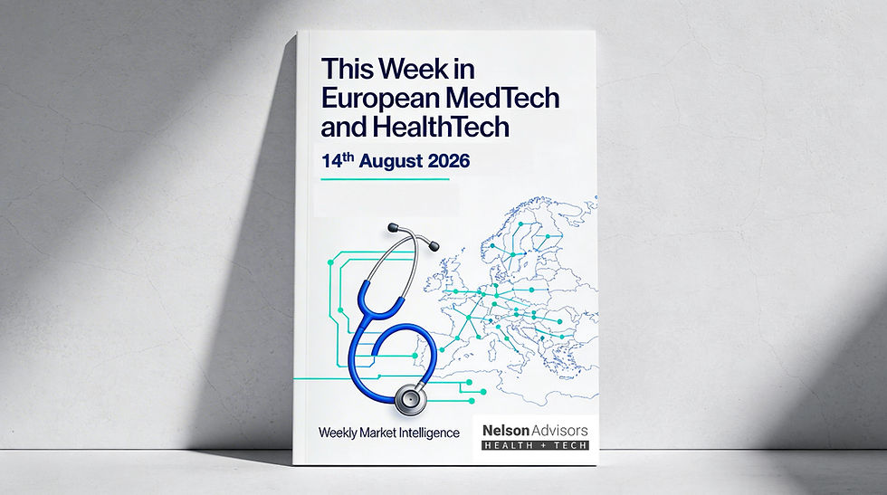 This Week in European HealthTech, MedTech and Health AI: 14th August 2026