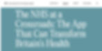 Nelson Advisors featured in the Tony Blair Institute for Global Change blog 'The NHS at a Crossroads: The App That Can Transform Britain’s Health'