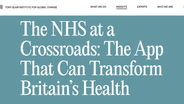 Nelson Advisors featured in the Tony Blair Institute for Global Change blog 'The NHS at a Crossroads: The App That Can Transform Britain’s Health'
