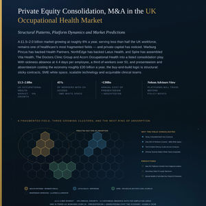 Private Equity Consolidation, Mergers and Acquisitions in the UK Occupational Health Market: Structural Patterns, Platform Dynamics and Market Predictions