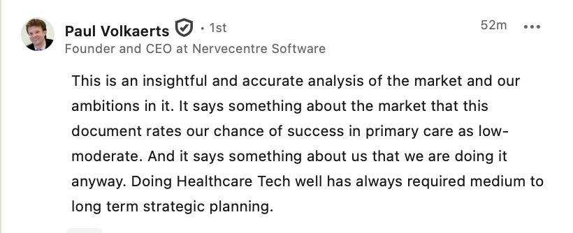 Paul Volkaerts - Founder and CEO at Nervecentre Software