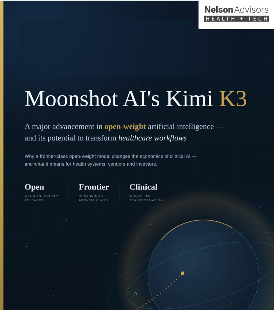 Moonshot AI's Kimi K3 model represents a major advancement in open-weight artificial intelligence and potential to transform healthcare workflows