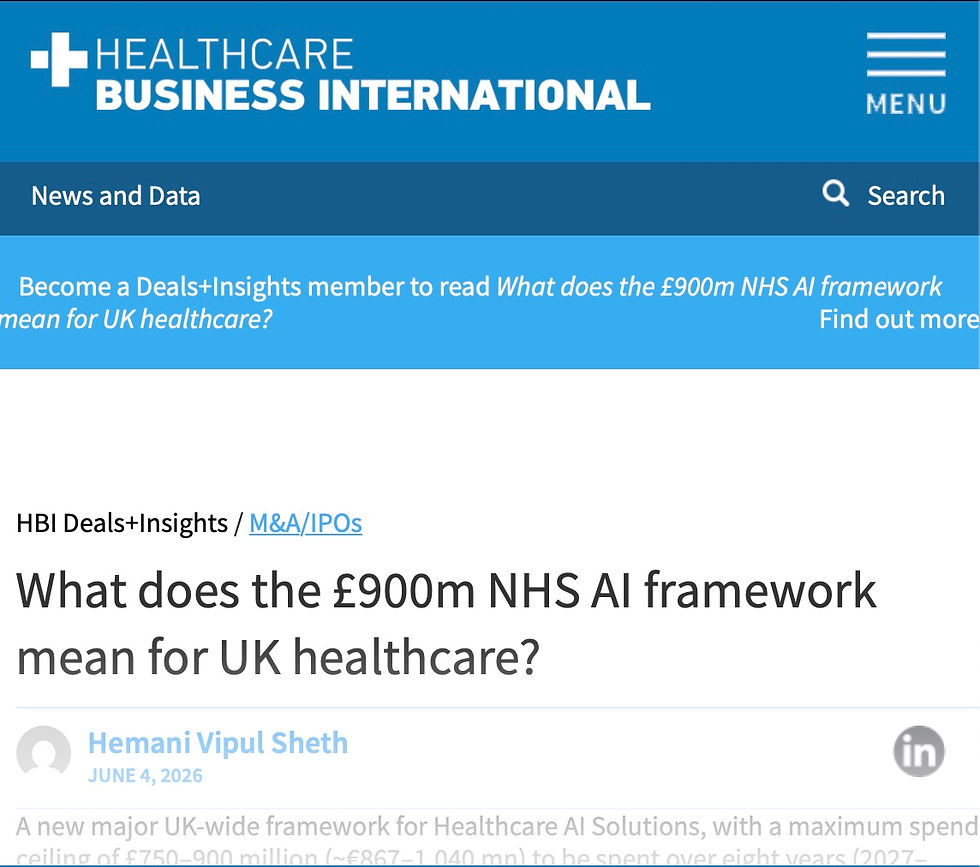 Nelson Advisors interviewed by Healthcare Business International