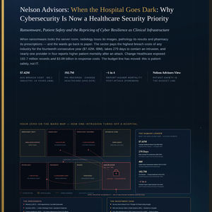 Nelson Advisors: When the Hospital Goes Dark: Why Cybersecurity Is Now a Healthcare Security Priority