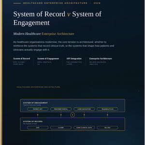 Modern healthcare enterprise architecture: System of Record v System of Engagement