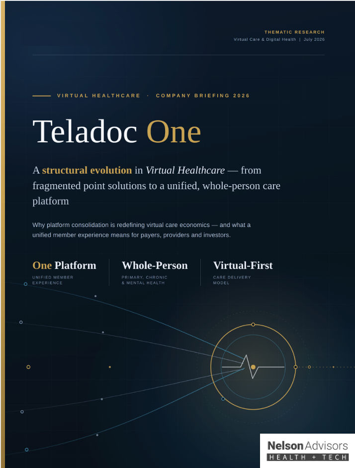 Teladoc One represents a structural evolution in Virtual Healthcare