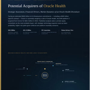 Potential Acquirers of Oracle Health: Strategic Assessment, Financial Drivers, Market Dynamics of an Oracle Health Divestiture
