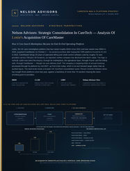 Nelson Advisors: Strategic Consolidation in CareTech - Analysis of Lottie’s Acquisition of CareMaster