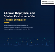 Evaluation of the Temple Wearable and its Real Time Autonomic Entropy Biomarker