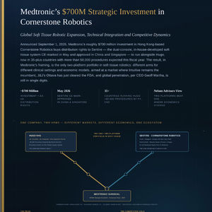 Medtronic's $700M Strategic Investment in Cornerstone Robotics: Global Soft Tissue Robotic Expansion, Technical Integration and Competitive Dynamics