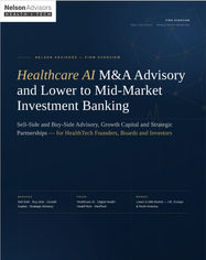Nelson Advisors: Healthcare AI M&A Advisory and Lower to Mid Market Investment Banking