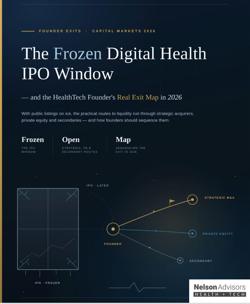 The Frozen Digital Health IPO Window and the HealthTech Founder's Real Exit Map in 2026
