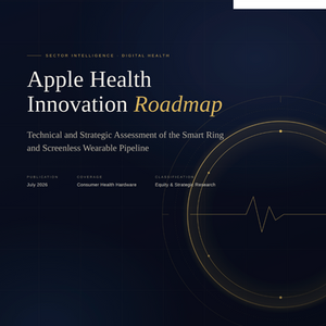 Apple Health Innovation Roadmap: Technical and Strategic Assessment of the Smart Ring and Screenless Wearable Pipeline