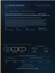 Nelson Advisors: Capitalising on Healthcare AI Infrastructure - Sopris Capital’s Acquisition of Blackford Analysis and the Strategic Realignment of Longitudinal Care