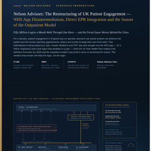 Nelson Advisors: The Restructuring of UK Patient Engagement - NHS App Disintermediation, Direct EPR Integration and the Sunset of the Outpatient Model