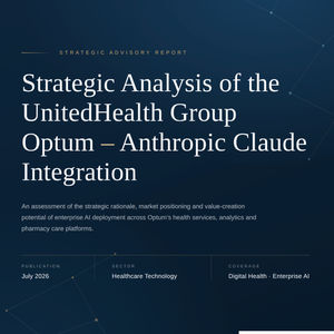 Strategic Analysis of the UnitedHealth Group Optum - Anthropic Claude Integration