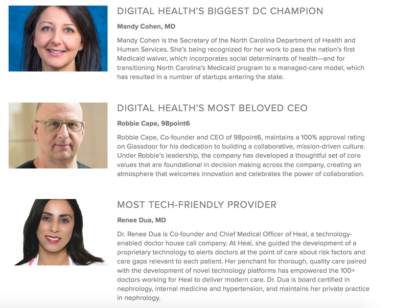 Rock Health Top 50 In Digital Health 2018