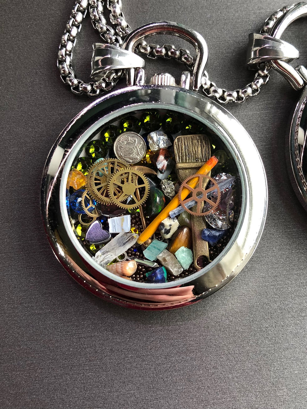 Thumbnail: Geologist/Rockhound Silver Green- 25 Rocks and Gems +Coin