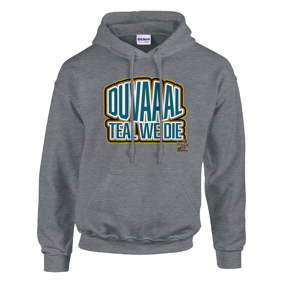 Thumbnail: DUVAAAL Teal We Die Classic Unisex Pullover Hoodie (By DLR)