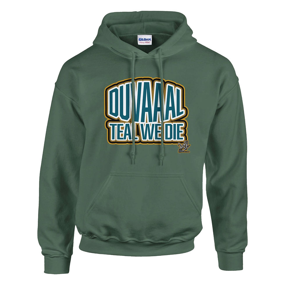 Thumbnail: DUVAAAL Teal We Die Classic Unisex Pullover Hoodie (By DLR)