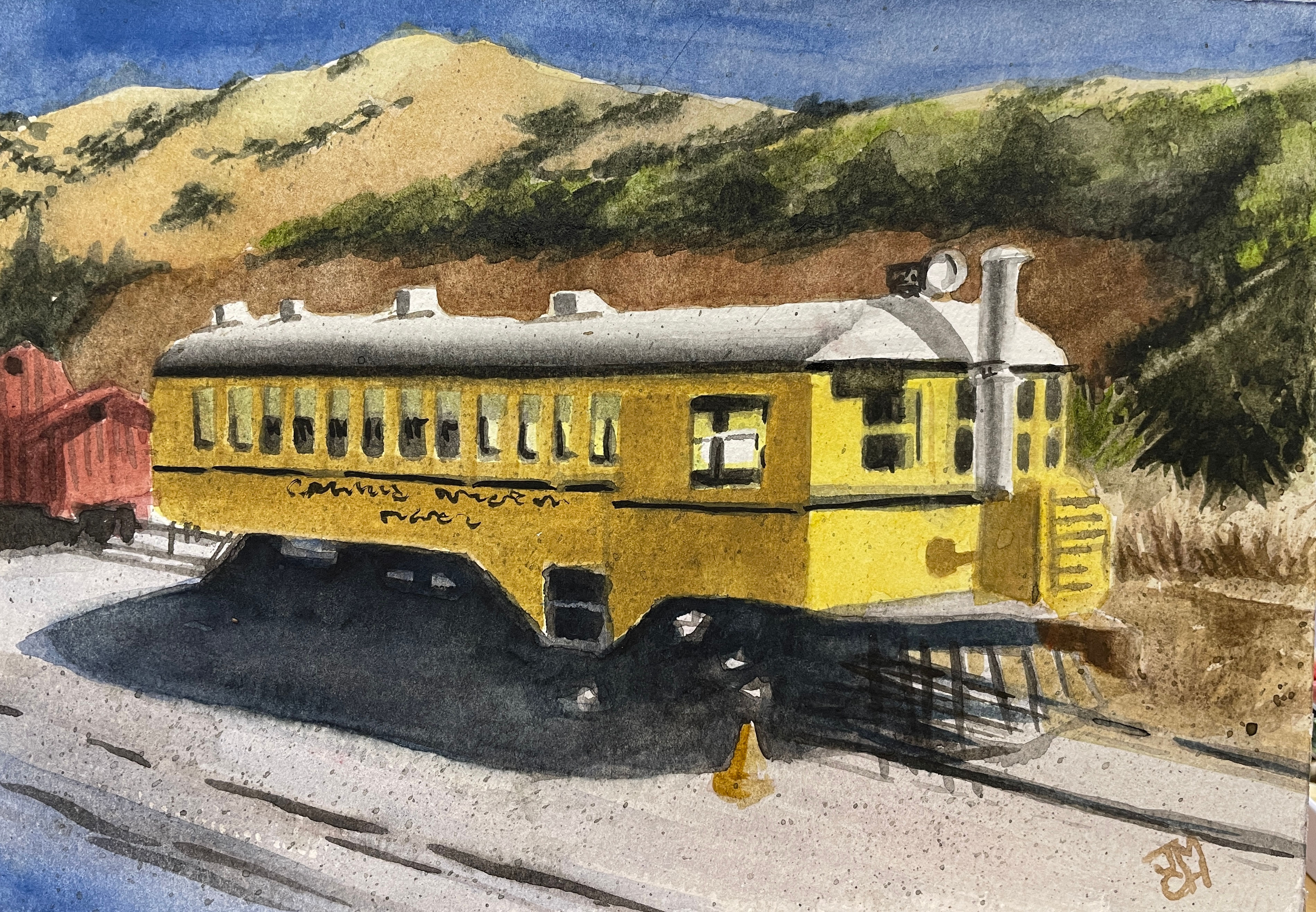 Yellow Train Car