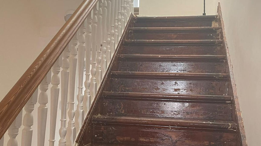 Wooden staircase