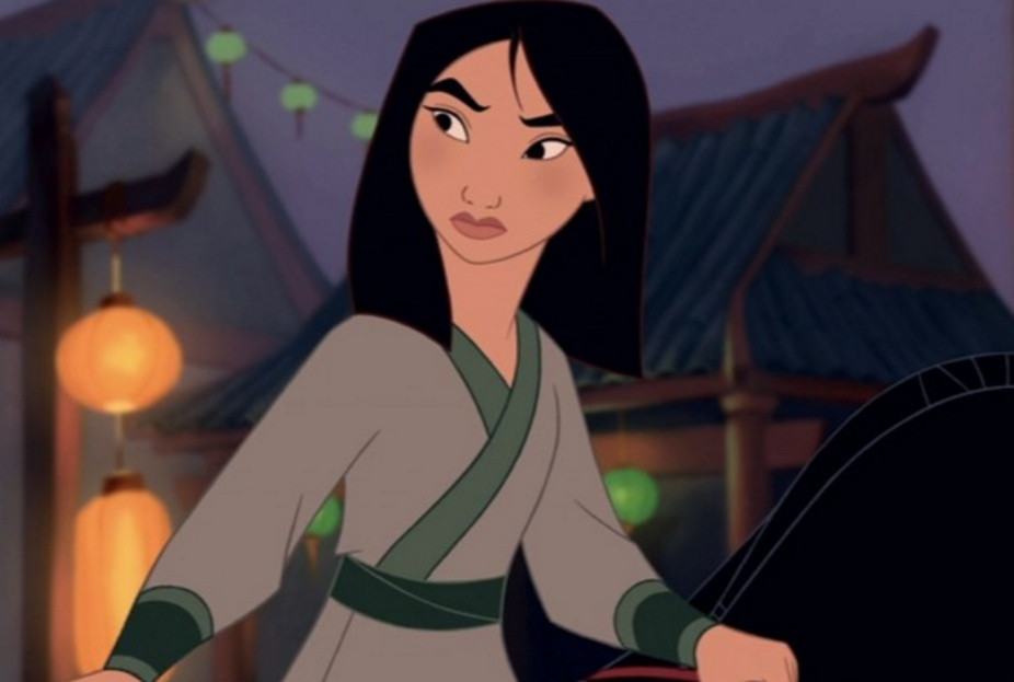 A scene from the 1998 Disney feature “Mulan,” in which the title character was voiced by Ming-Na Wen (with singing voice by Lea Salonga).
