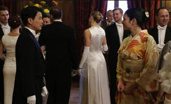 Toshiaki Karasawa and Koyuki as Chiune and Yukiko Sugihara in a scene from “Persona Non Grata.”