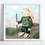 Miniature : Illustration lapin randonneur, artiste peintre québécoise, cute hiking bunny artprint