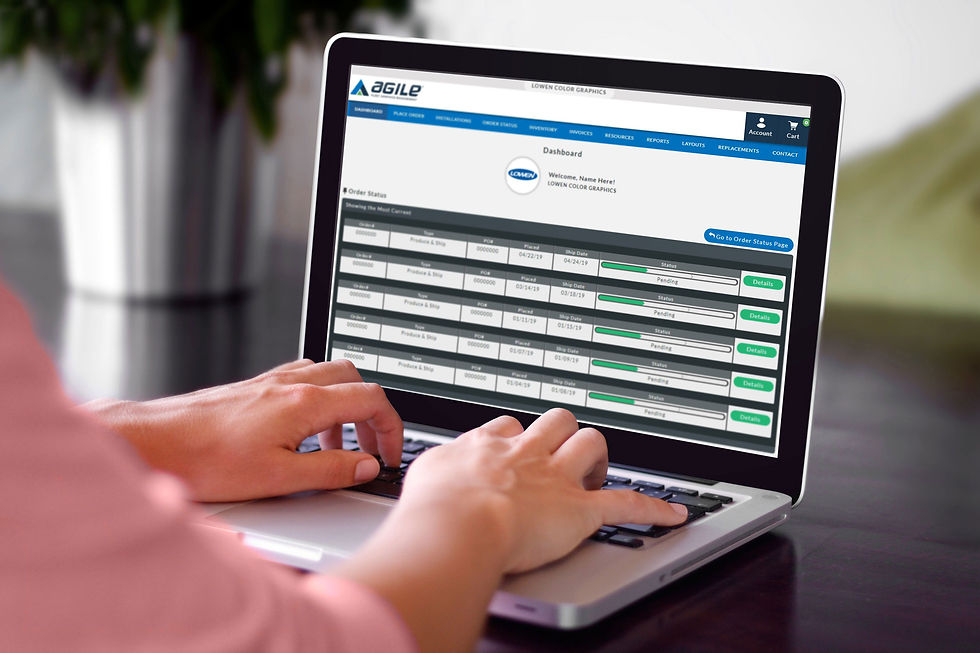 Agile fleet graphics dashboard