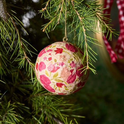 Hand-Painted Rosella Ornaments $39