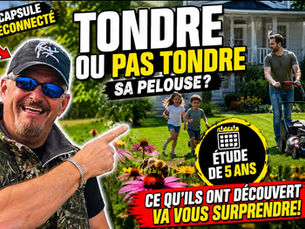 CAPSULE DÉCONNECTÉ : Tondre ou ne pas tondre la pelouse? Et si on regardait la réalité en face...