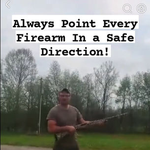 Attention....toujours ce méfier d'une arme à feu, la sécurité avant tout?