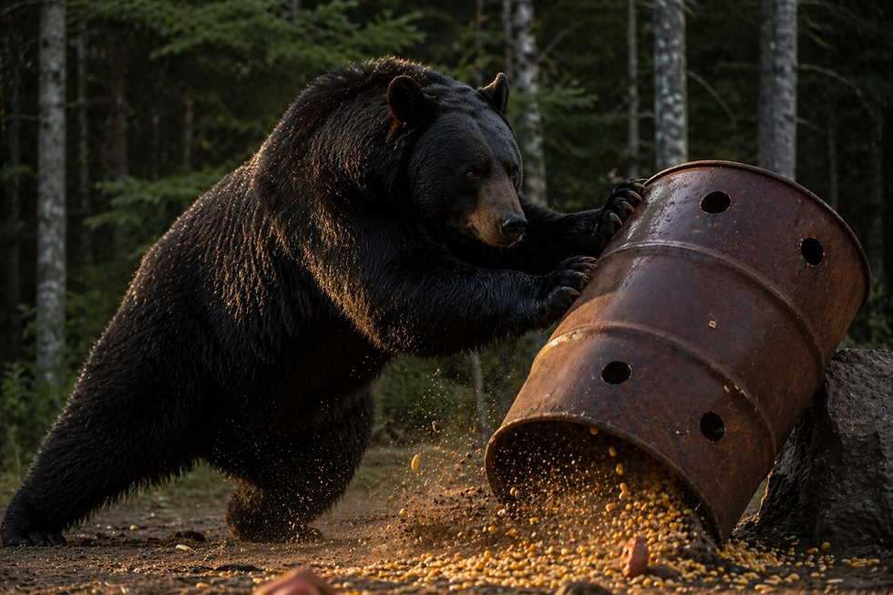 Appâtage de l’ours noir : entre efficacité, éthique et sécurité