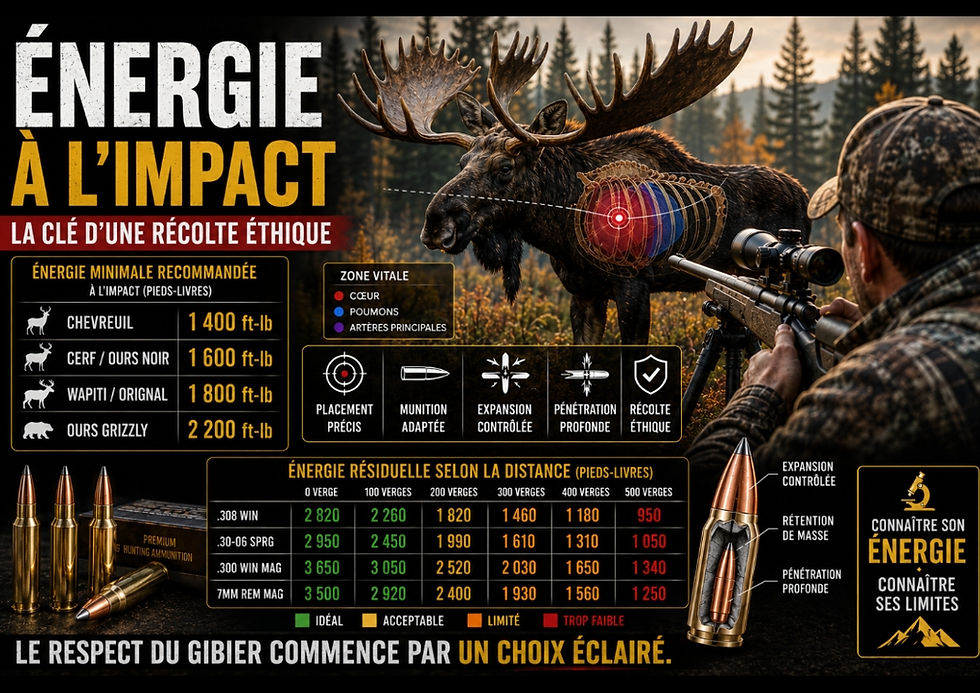 Quelle énergie faut-il réellement pour récolter le grand gibier de façon éthique?