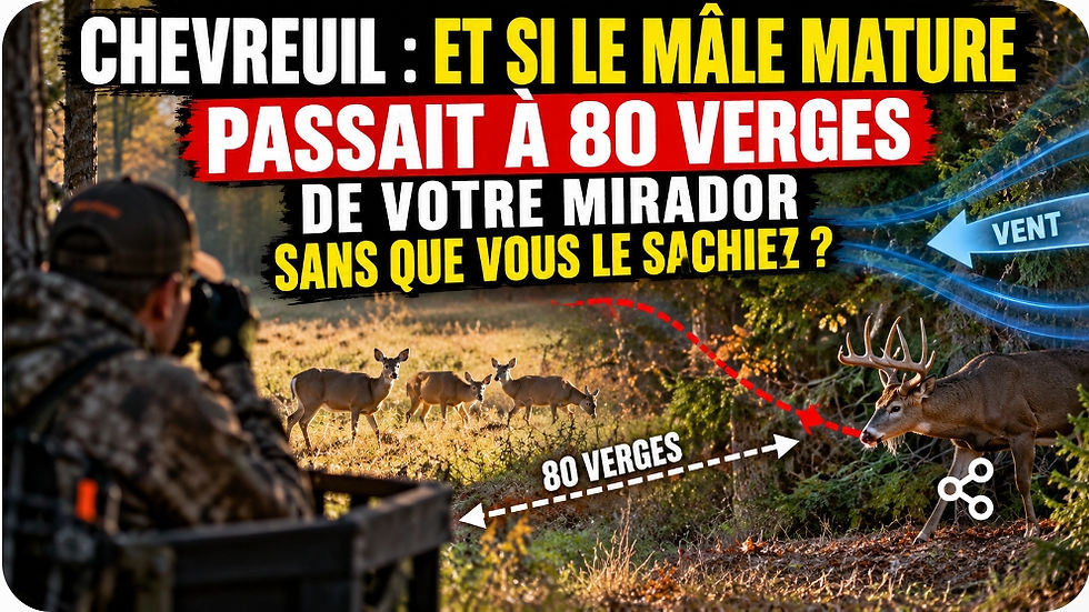 Chevreuil : et si le mâle mature passait à 80 verges de votre mirador sans que vous le sachiez?