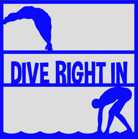 Dive Right In 12x12 Overlay - DD4050