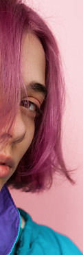 Cheveux courts Violet mode