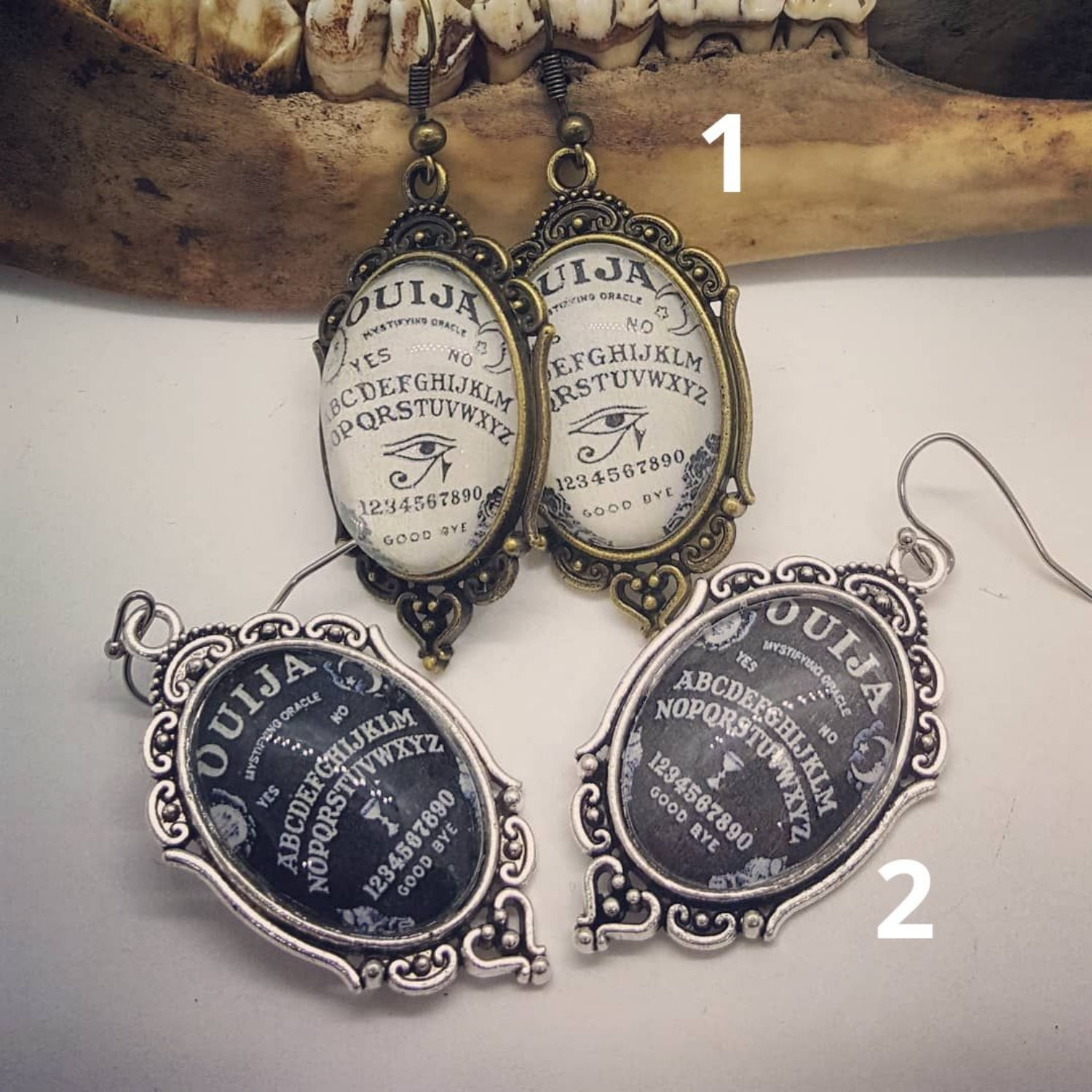 Ouija 18x25mm Earrings 