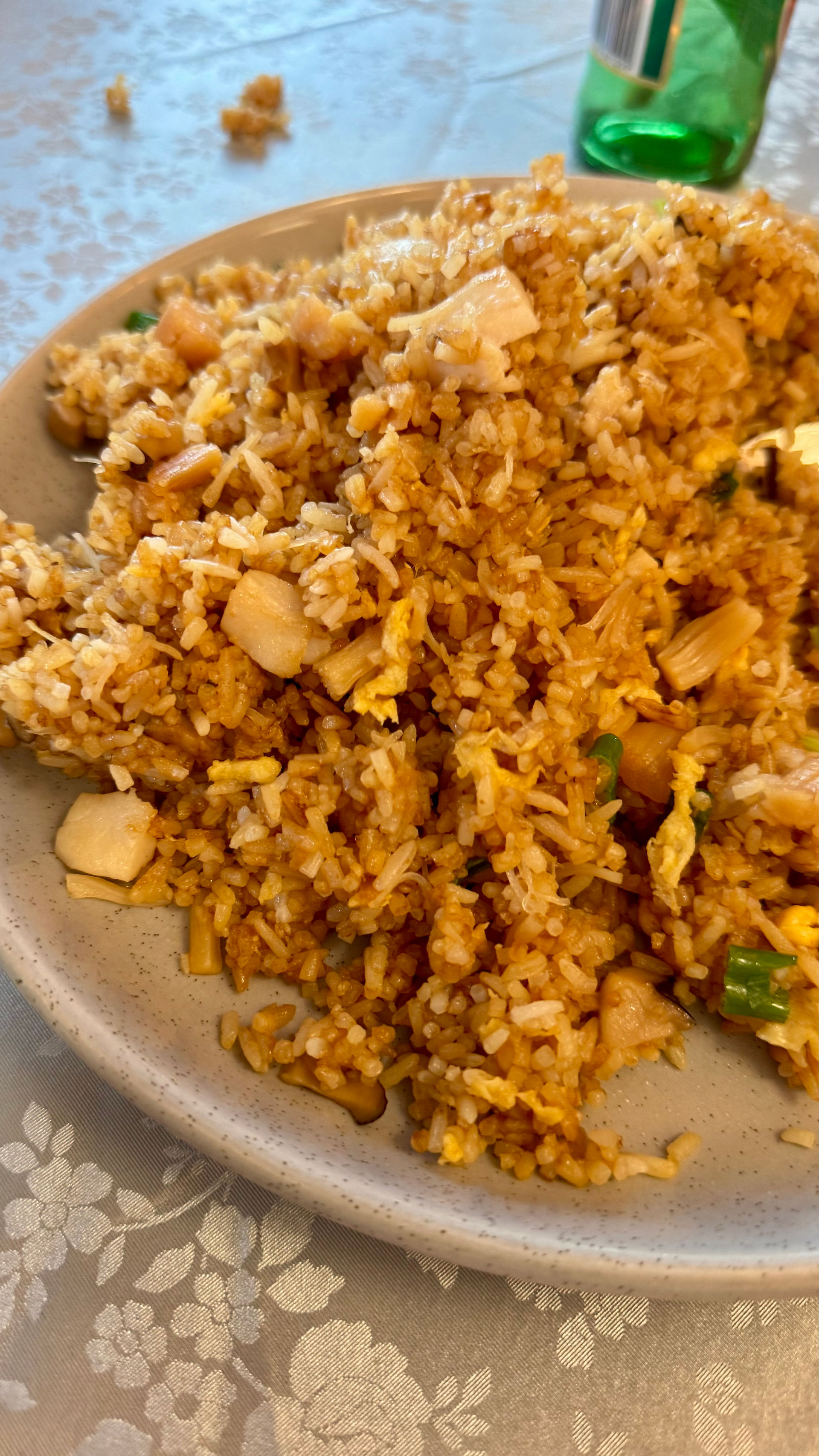 满堂金银 — A Hall Filled with Gold and Silver Egg Fried Rice with Dried Scallops