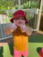 Thumbs up for wellbeing at TG's Child Care as featured in Brilliant-Online
